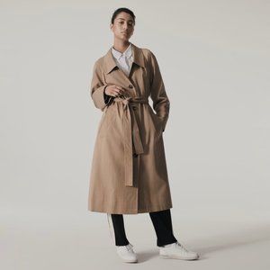Everlane The Drape Trench Coat in Tan